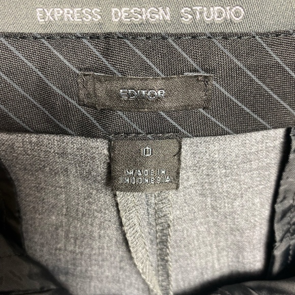 Express Design Studio Editor Capri Trouser. Dark gray, size 0. - Picture 6 of 9